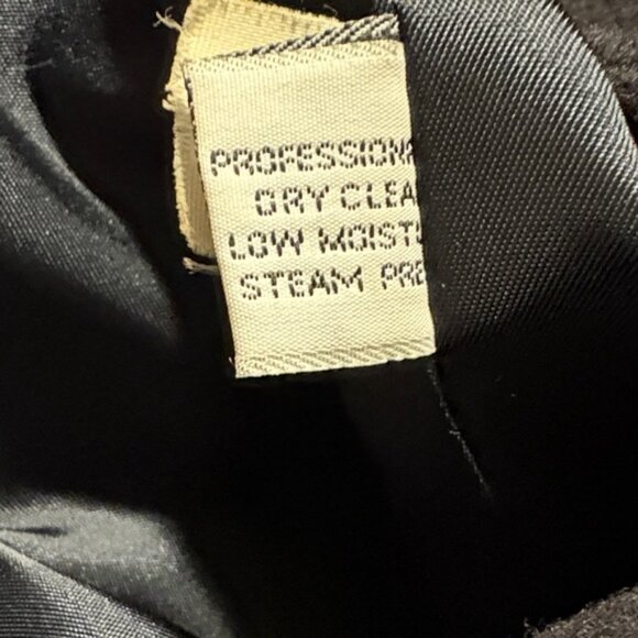 Perry Ellis Navy Double-Breasted Wool Coat - Picture 9 of 10